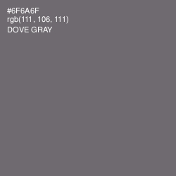#6F6A6F - Dove Gray Color Image